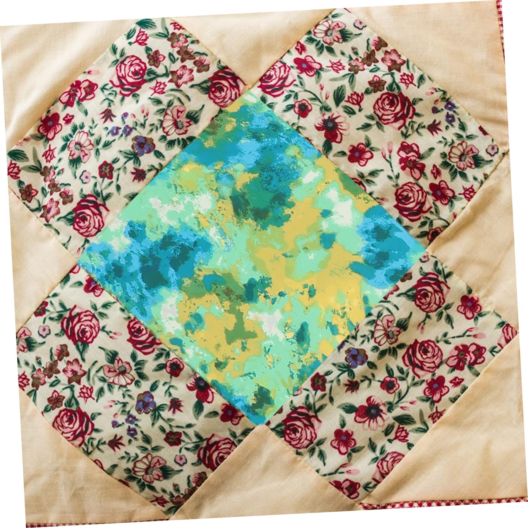 Operitacx 3 Sätze Batik-Patchwork Mit Farbverlauf Baumwollfabrik Bastelzeug Handwerkskunst Dekostoffe Trachtenstoffe The Craft Tuch-Patchwork Handarbeiten Patchwork Baumwolle 6 Blätter * 3