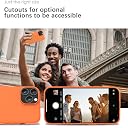 YATWIN Silicone Back Case for iPhone 15 Pro Max, Soft-Touch Phone Back Cover for Apple iPhone 15 Pro Max - Orange gallery image