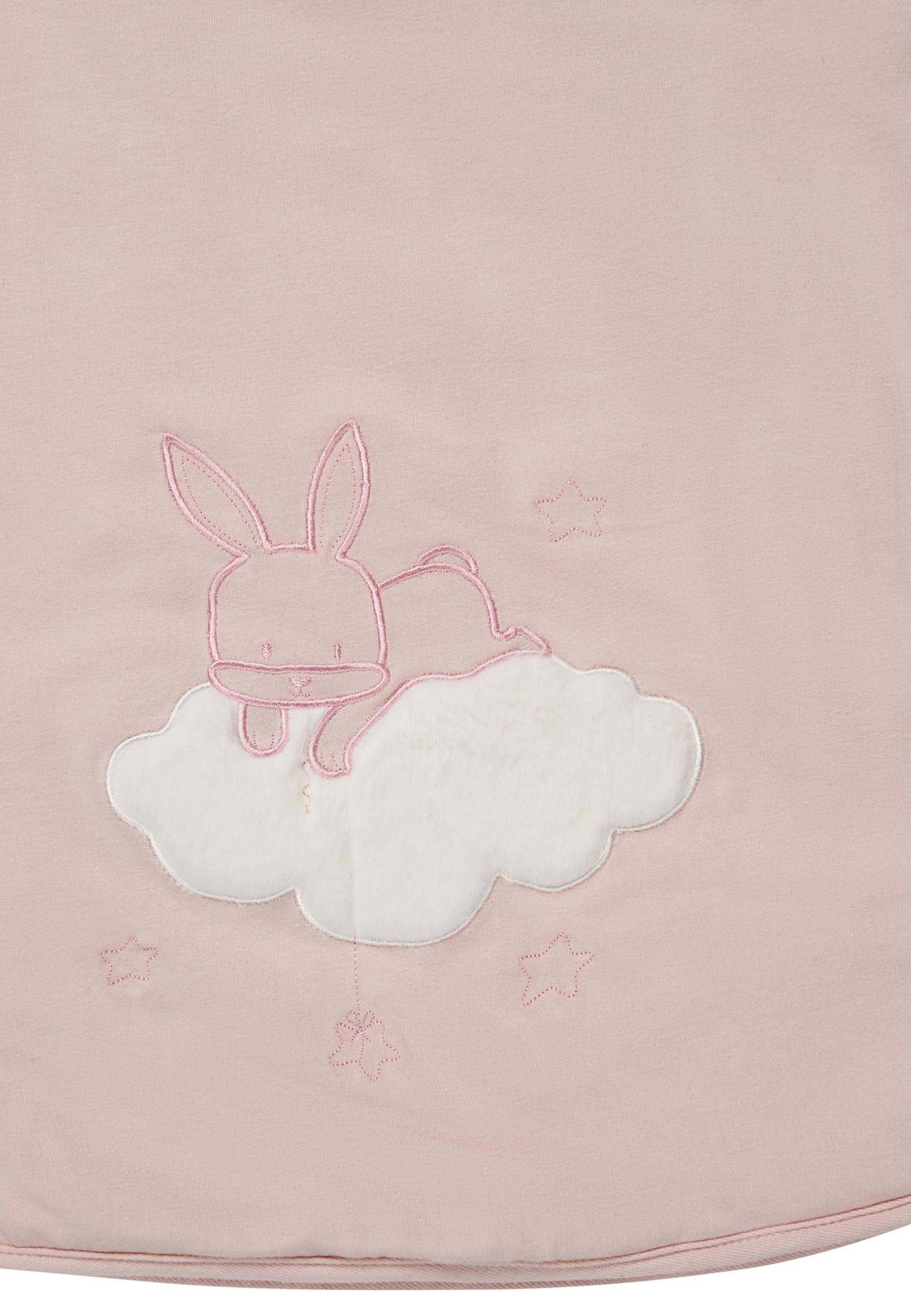 Sterntaler Schlafsack mit Armen 70cm Hase Hanni - Jersey, leicht wattiert - abnehmbare Ärme mit Klettverschluss & Handstulpen - 2-Wege-Reißverschluss & Kabelöffnung - für Mädchen - 1,00 TOG, quarzrosa