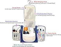 Vista 2 de Freegrace bolso para baño premium - organizador para viajes - gancho para colgar duradero - perfecto para accesorios, cosméticos, artículos
