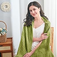 Vista 80 de inhand Knitted Throw Blankets for Couch and Bed, Soft Cozy Knit Blanket with Tassel, Black Lightweight Decorative Blankets and Throws, Farmhouse