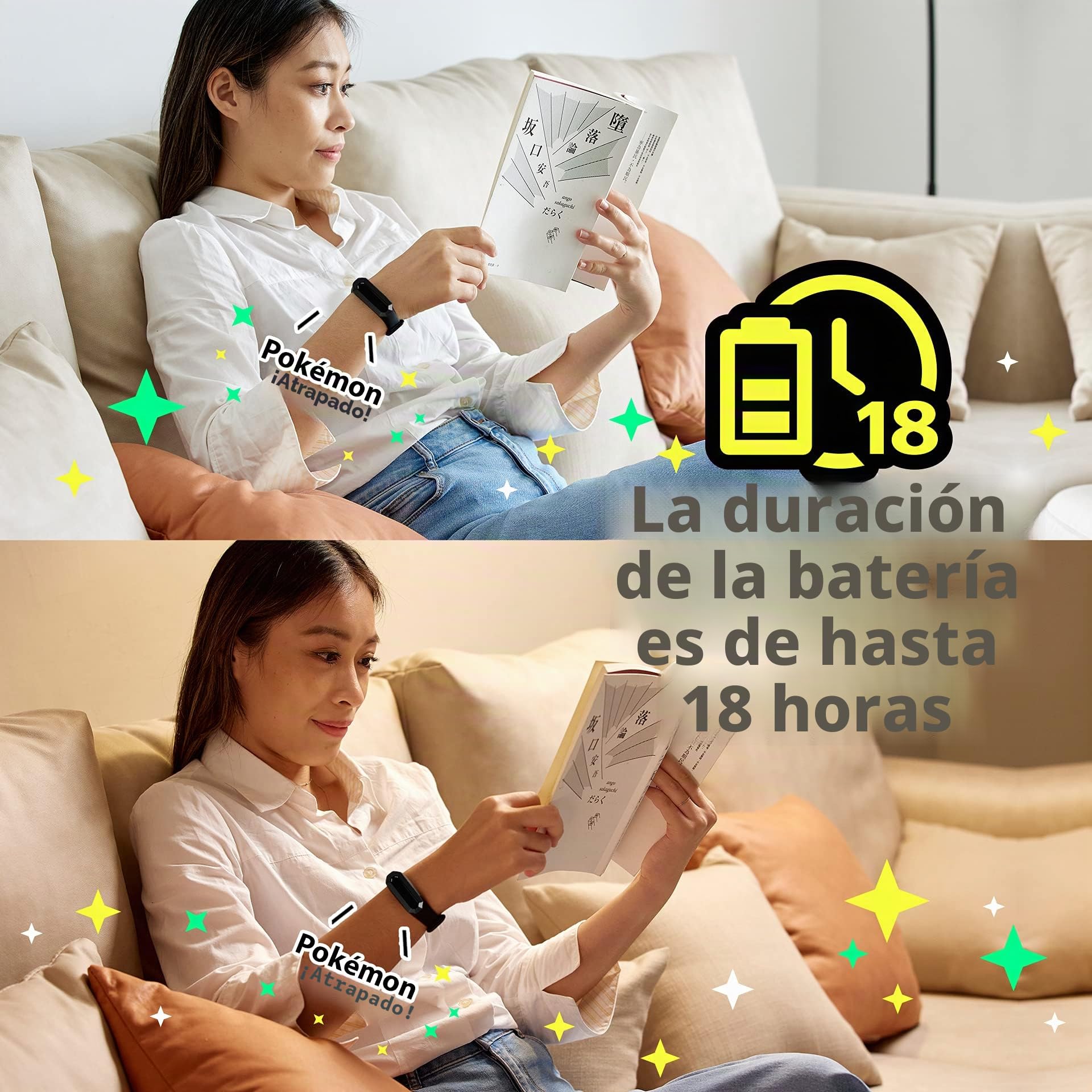 Brook Pocket Auto Catch Reviver Plus con llavero – Espléndida evolución, giro automático y atrapar monstruos de bolsillo, IP67, recordatorio de desconexión, pantalla de capacidad de la batería