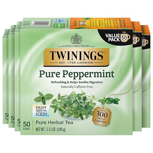 Vista 527 de Twinings, Pure Green Tea - Té verde con sabor suave y aroma atractivo con cafeína, disfruta caliente o helado, bolsas de té individuales