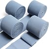 UpUDo 4 Rolls Chiffon Ribbon, 1.5 x 6Yd Dusty Blue Silk Ribbons, Smooth Edges for Wedding Invitations, Bridal Bouquets, DIY Crafts, Gift Wrapping, Holiday Decor