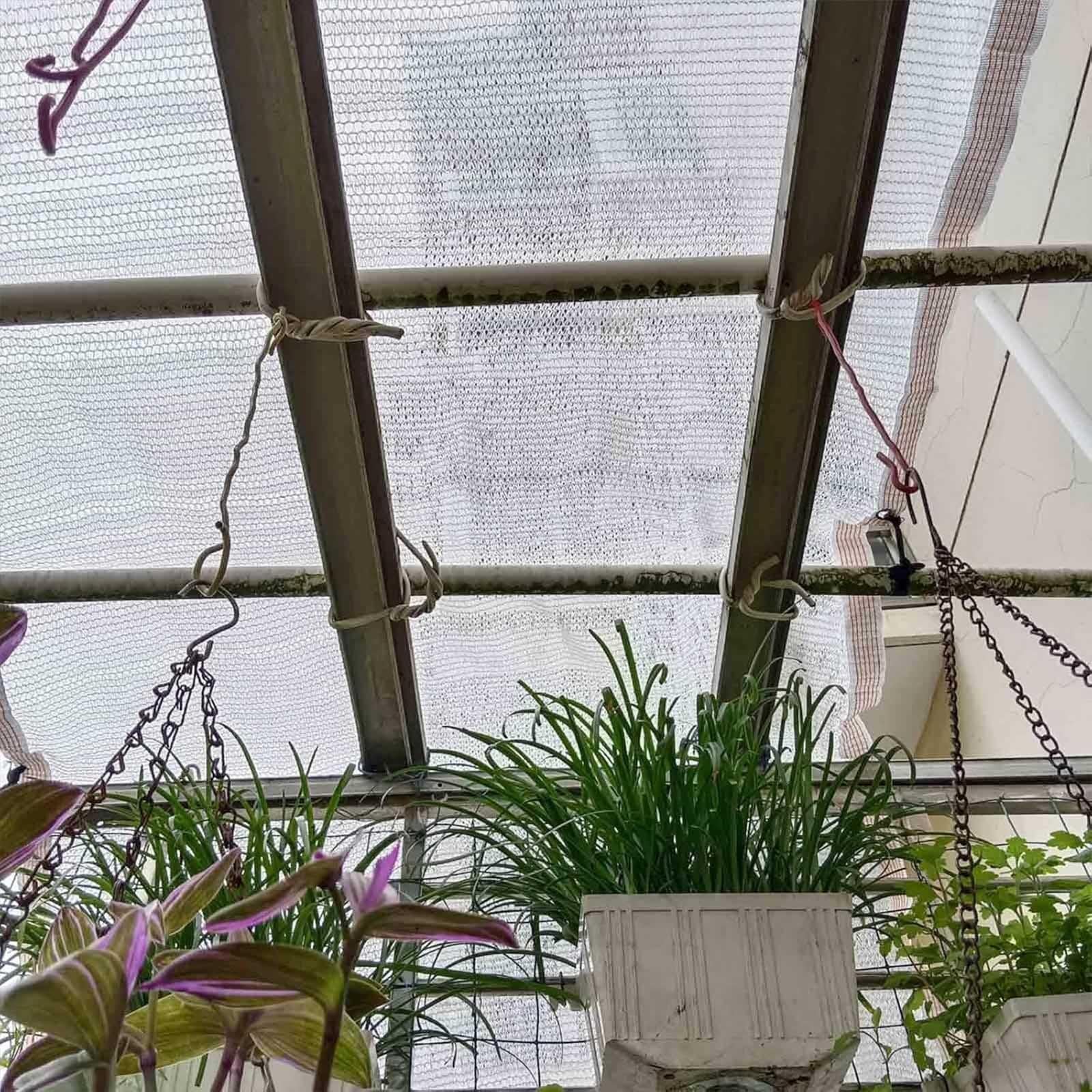 Du White e50% UV BlockTarp Oddychająca siatka z przelotkami, idealna do roślin domowych od 1 x 1 m do 14,9 m