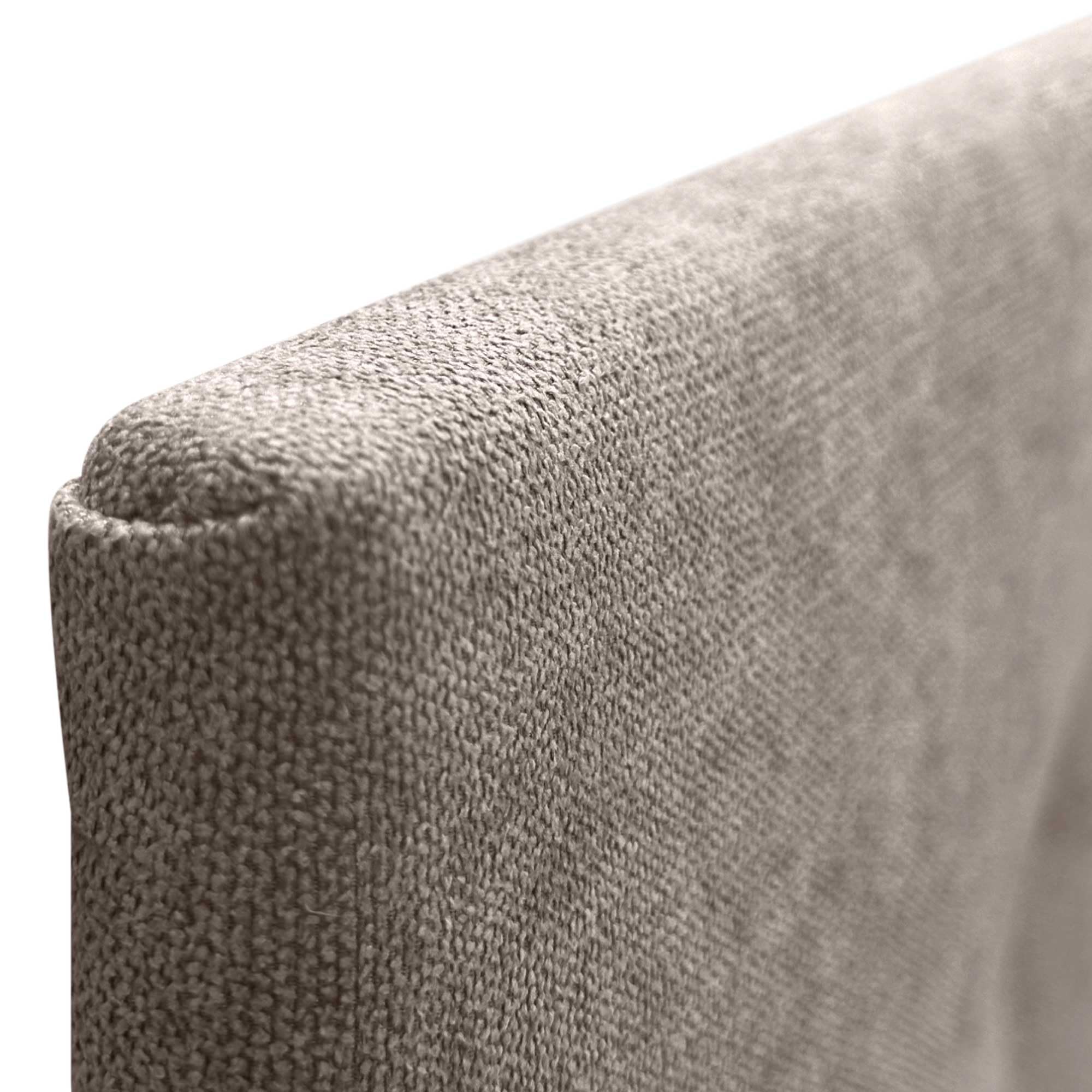 DHOME Cabecero, Cabezales de Cama Acolchado Capitoné 8cm de Grosor. Cabezal tapizado ACUALINE Tela y Polipiel. Cabeceros de Cama Matrimonio e Individual (Tela Tierra, 110cm (Camas 80/90/105))
