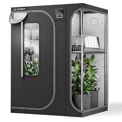 AC Infinity CLOUDLAB 864D 2-IN-1 Advance Grow Tent 5x4 Thickest 1 Poles 2000D Mylar Canvas Lab-Tested Highest Reflectivity