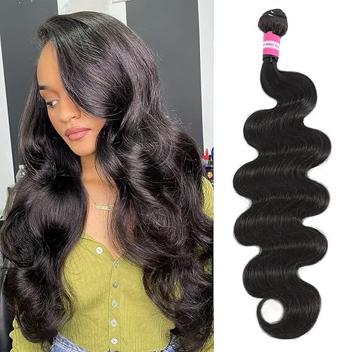 Yahmgc Paquetes individuales de cabello ondulado 12A, 100% mezclado, perfecto de 12 pulgadas, paquetes de cabello humano virgen brasileño, paquetes