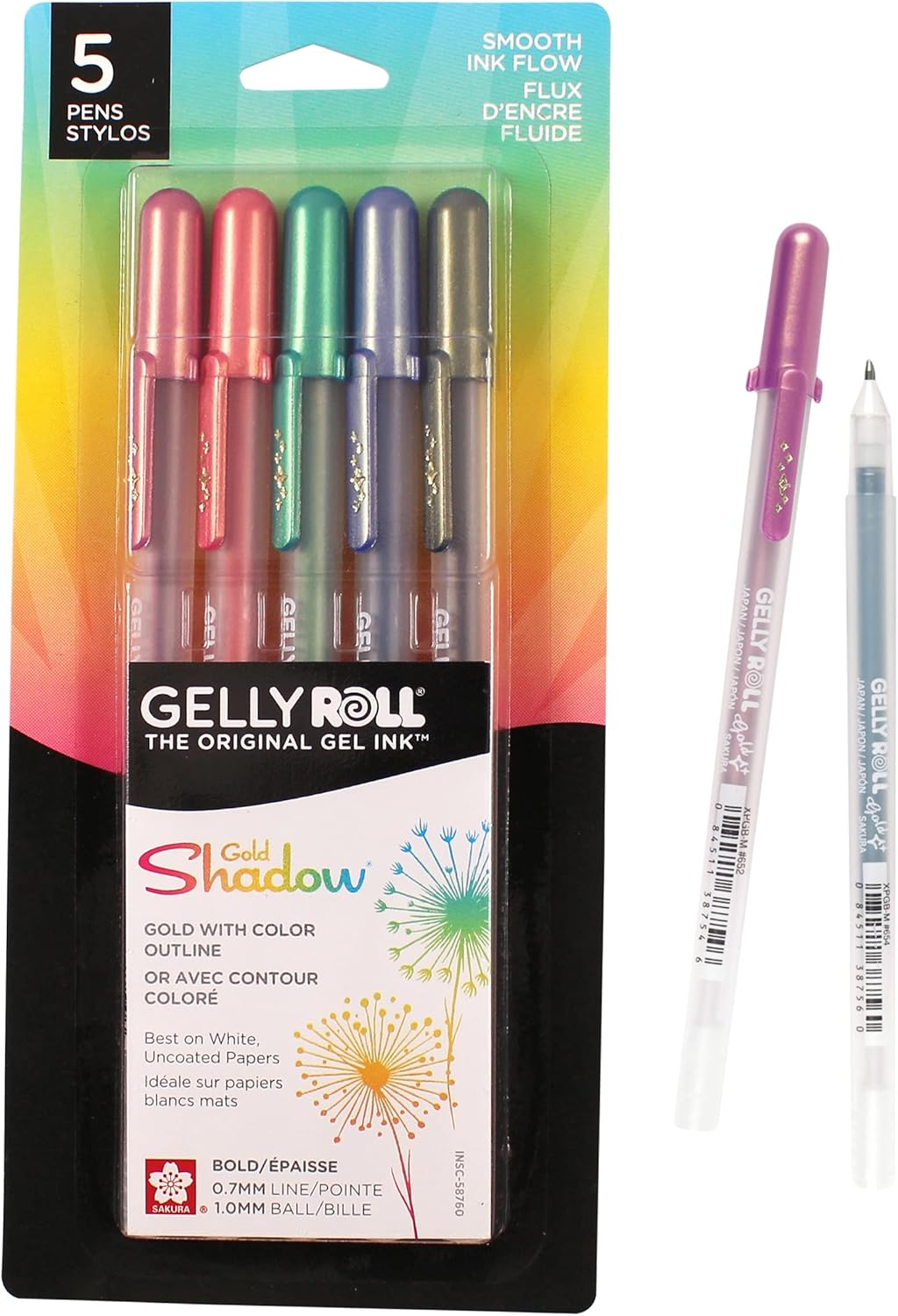 SAKURA Gelly Roll Gold Shadow Gel Pens Pens for Scrapbook