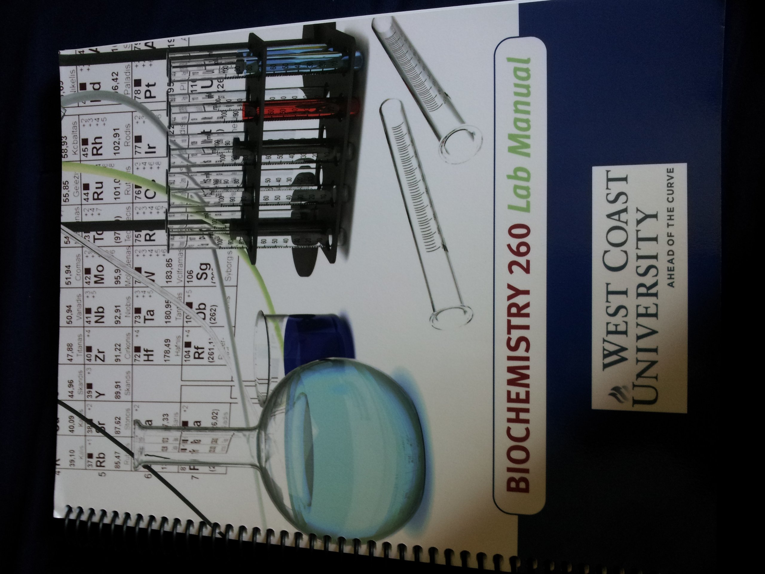 Bio Chemistry 260 Lab Manual (Bio Chemistry 260 Lab Manual)