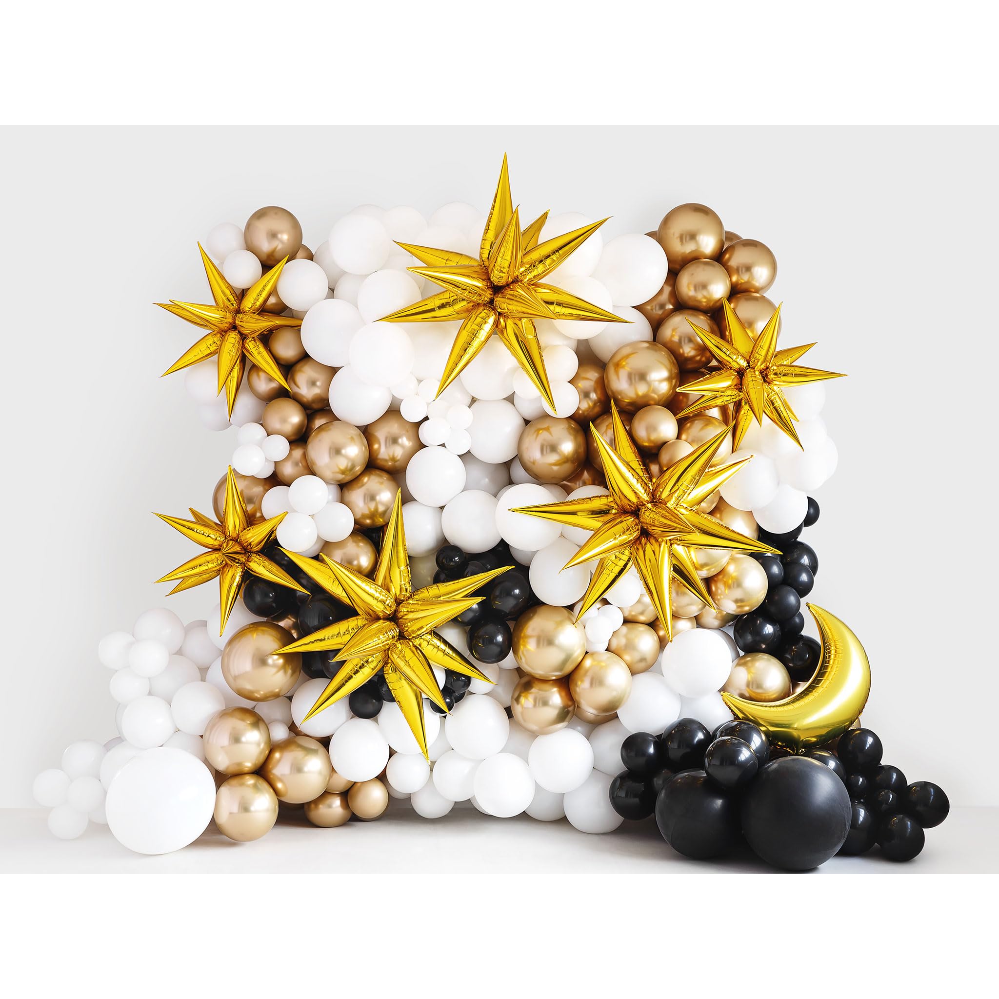 Folienballon 3D Stern 95 Cm – Großer Goldballon Für Helium Oder Luft, Perfekt Für Hochzeit, Silvester & Geburtstag