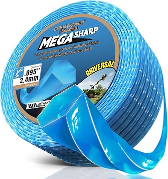 095 Trimmer Line, .095 150FT Weed Eater String, Hexagonal Heavy Duty Weed Wacker String, Universal Replacement String Trimmer Line, Professional Weedeater Line for Electric Cordless Trimmers