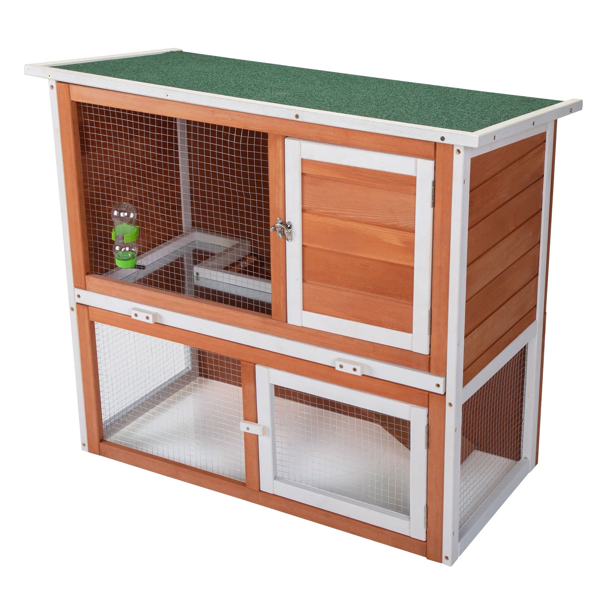 Buy New Wooden Rabbit Cage Bunny Hutch Indoor Outdoor, Guinea Pig Cages