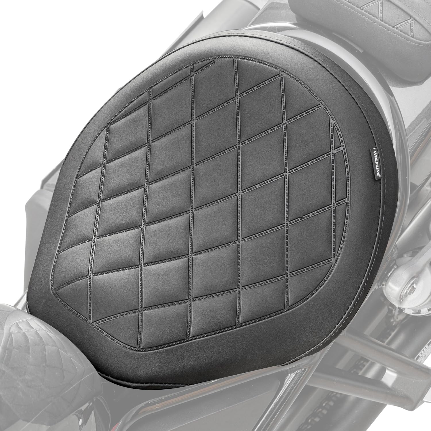 Motorrad Fahrer Sitz Sitzbank für Rebel CMX 1100 CMX1100 CM1100 2021 2022 2023 2024 2025 2026 Fahrersitzkissen Solo Set (Schwarz)
