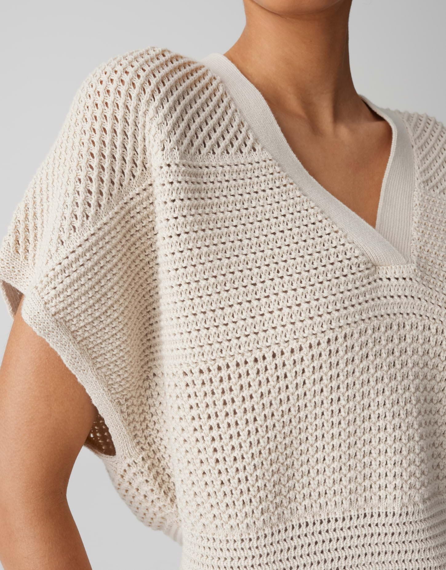 OPUS Damen Pullover | PEKINA Loose Strickshirt aus nachhaltiger Baumwolle