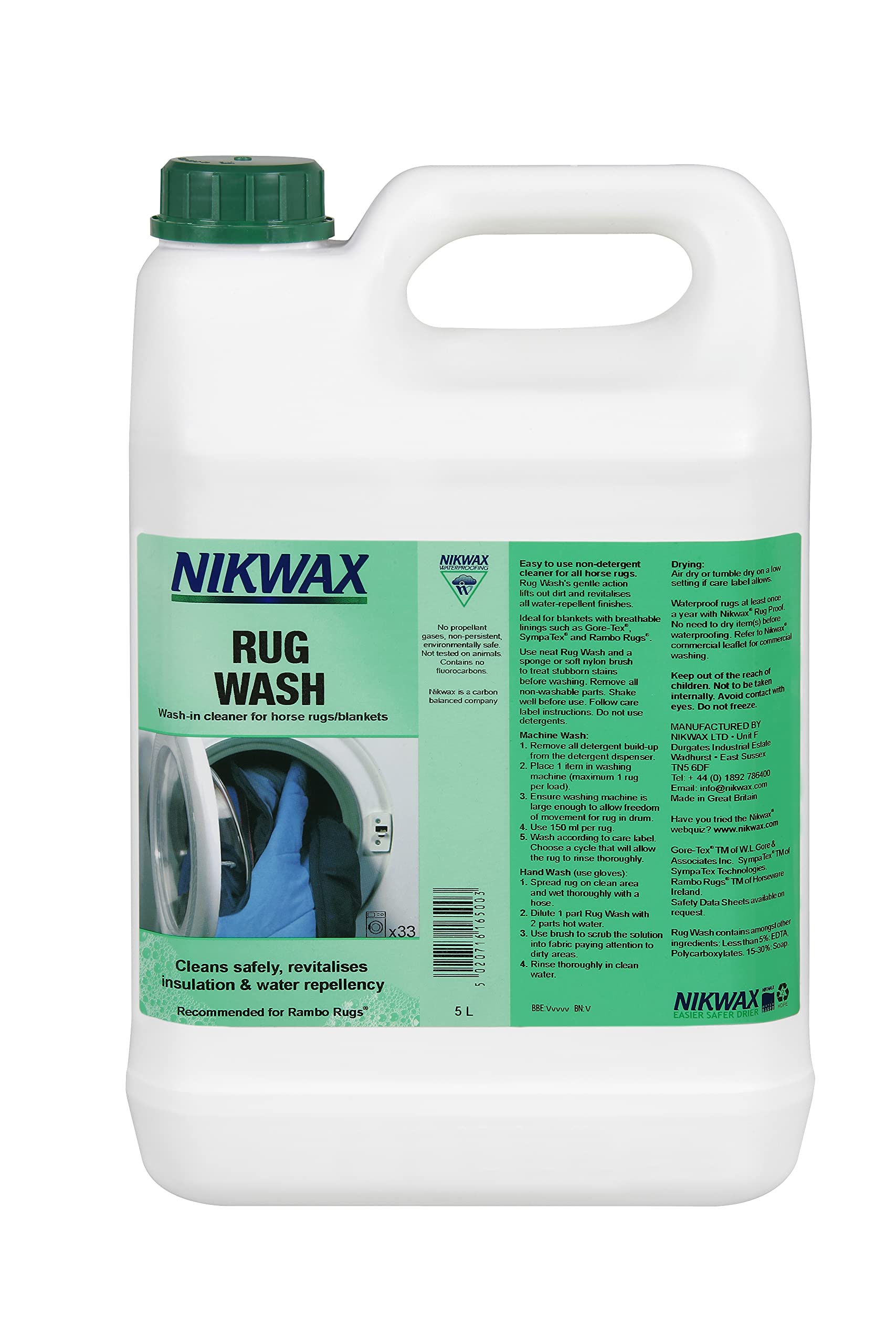 Nikwax Środek do czyszczenia dywanów jeździecki - 5l