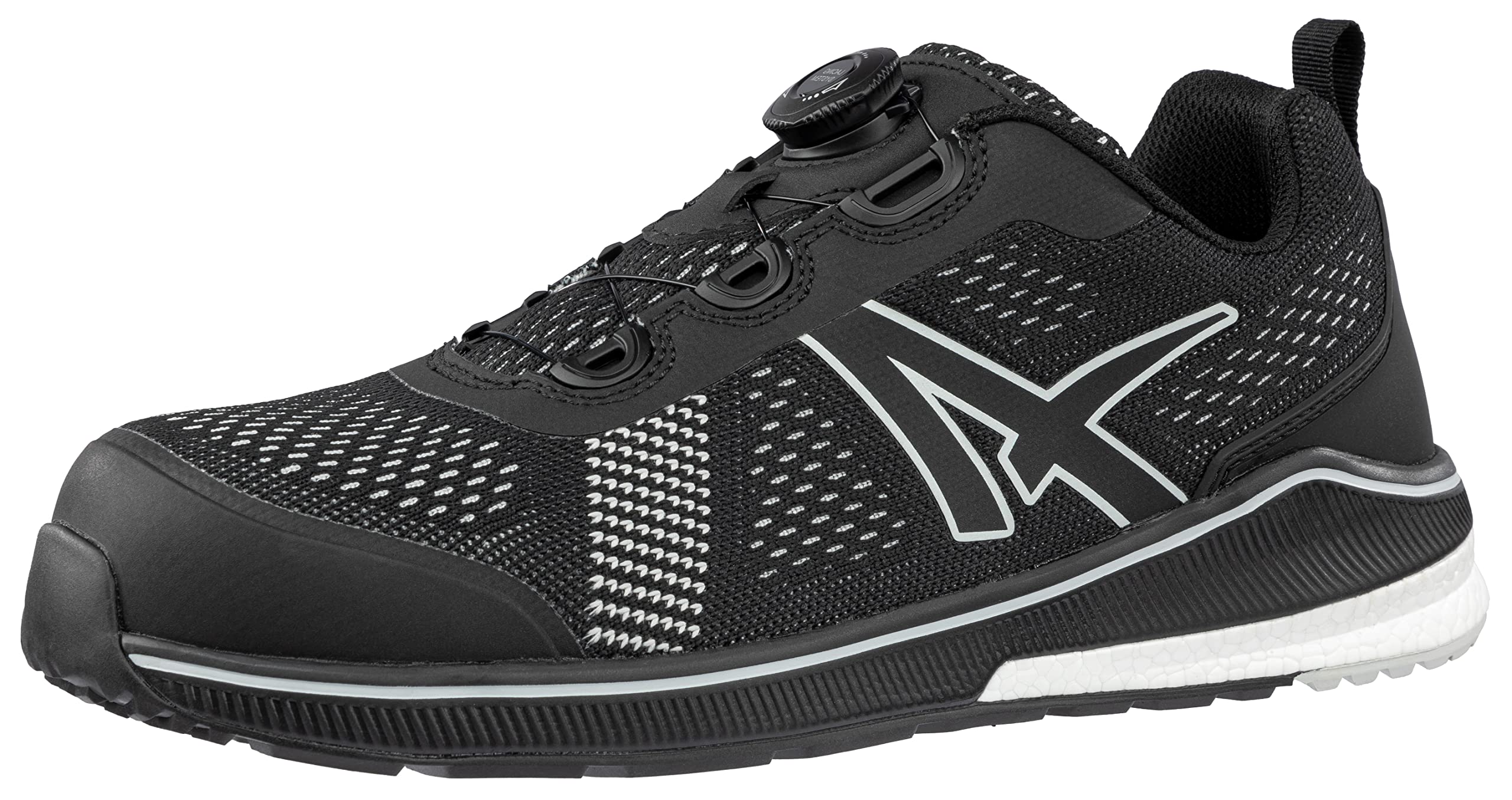 ALBATROS Voltage Black QL Low buty robocze, buty ochronne, S1P ESD HRO SRC, czapka z włókna szklanego, oddychająca, antypoślizgowa, bez metalu, dla mężczyzn, czarny, 47 EU