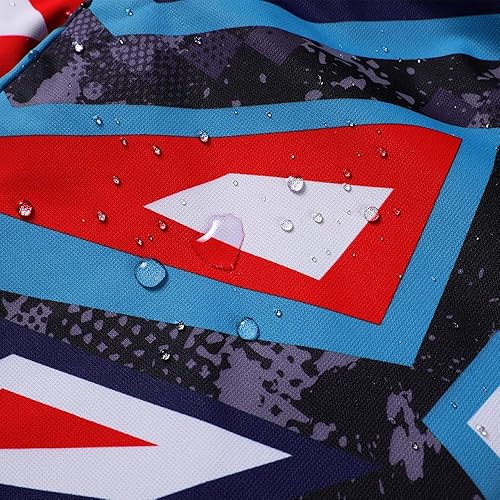 Vista 7 de Aiyuke Chaqueta de lluvia para niños al aire libre, impermeable, impermeable, con capucha, para acampar, senderismo