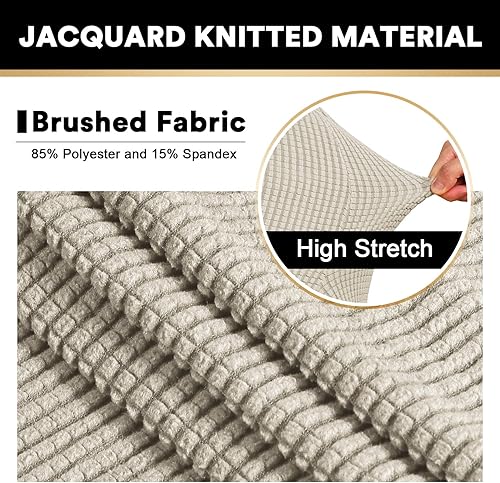 Miniatura 2 de Funda elástica para futón sin brazos, funda para futón tamaño matrimonial y queen, funda para sofá de futón, funda protectora de muebles con parte