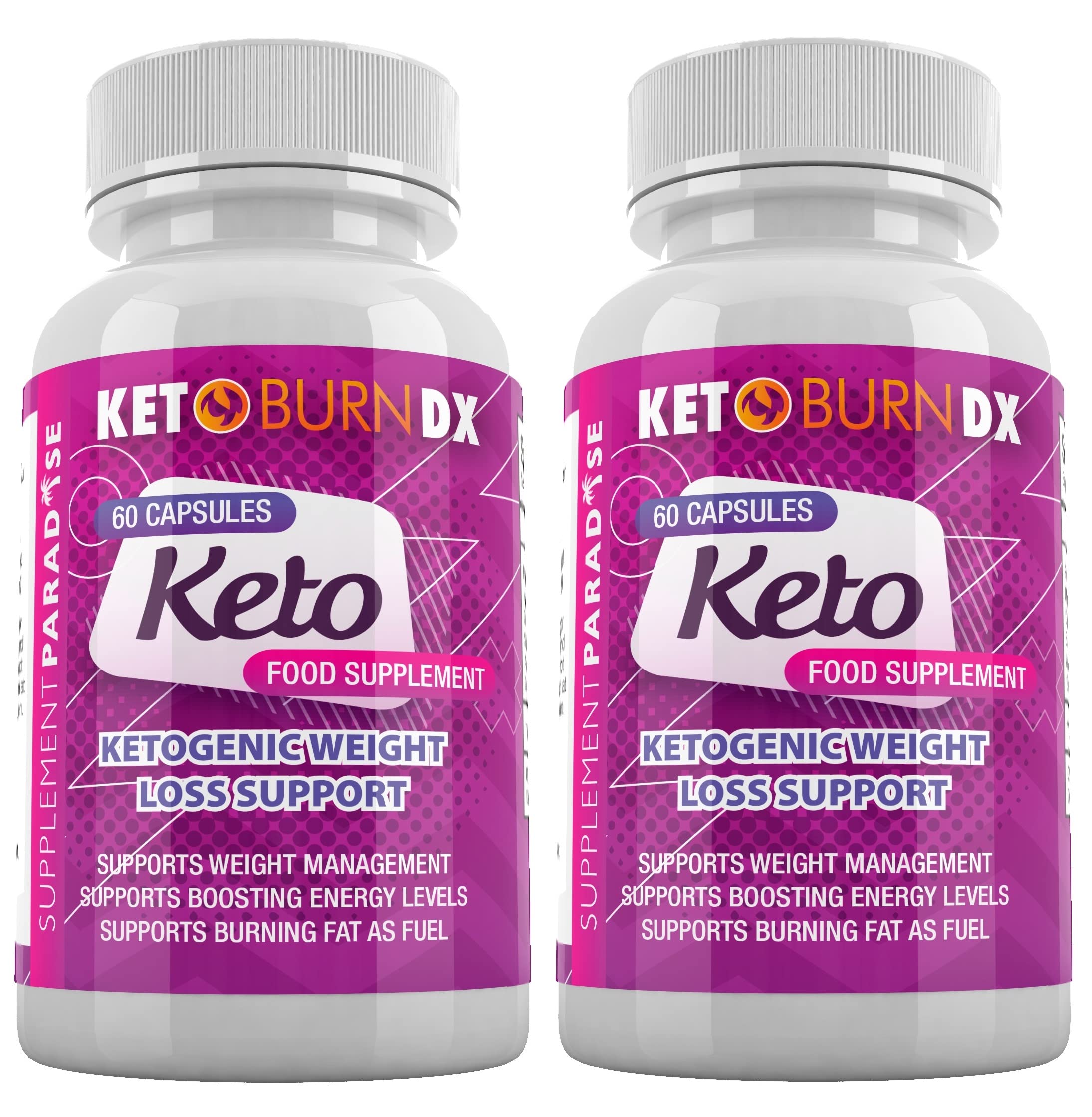 Keto Burn DX Ketogenic Weight Loss Support 120 Keto Diet Capsules for Men & Women Supplement Paradise