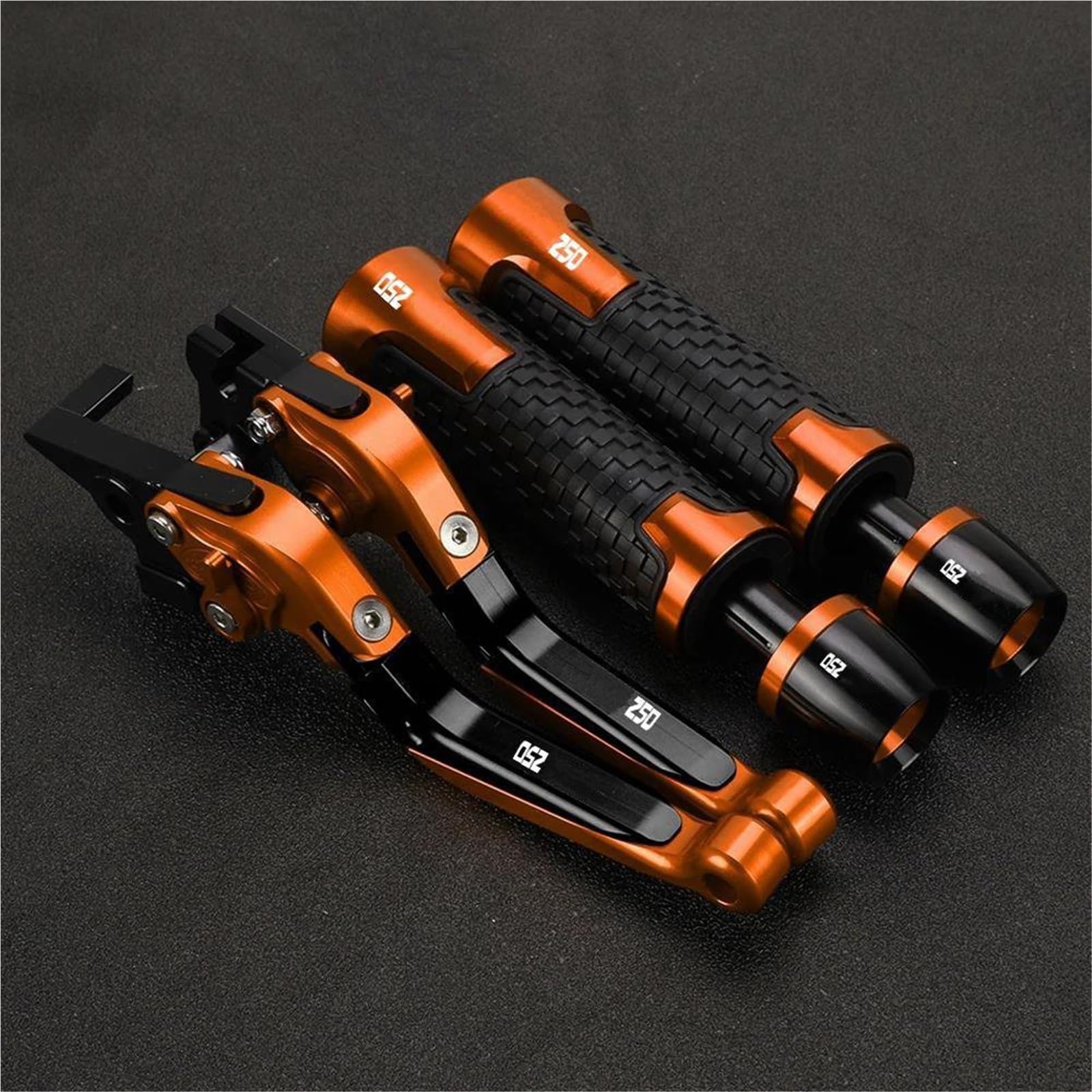 GQUIKGW Replace Motorcycle Handle Bar Extendable Folding Brake Clutch Lever Handlebar for CBR250R CBR 250R 250 R 2011-2018(Orange)
