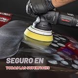 Maxshine M15 Pro Pulidora de Doble Acción | Lanzamiento de 15 mm, placa de respaldo de 5”, motor de 1000 W | Velocidad variable, agarre ergonómico, baja vibración | Bufadora para corrección de pintura