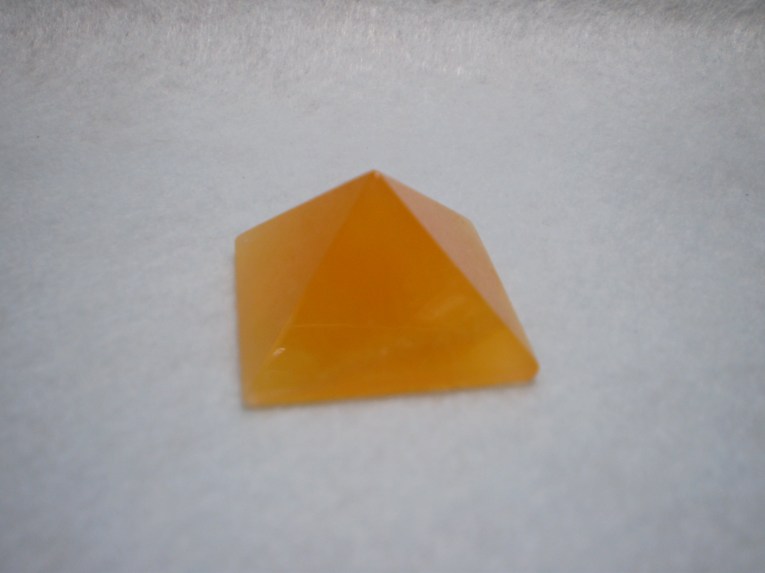 天然石】オレンジカルサイト ピラミッド 【公式通販】