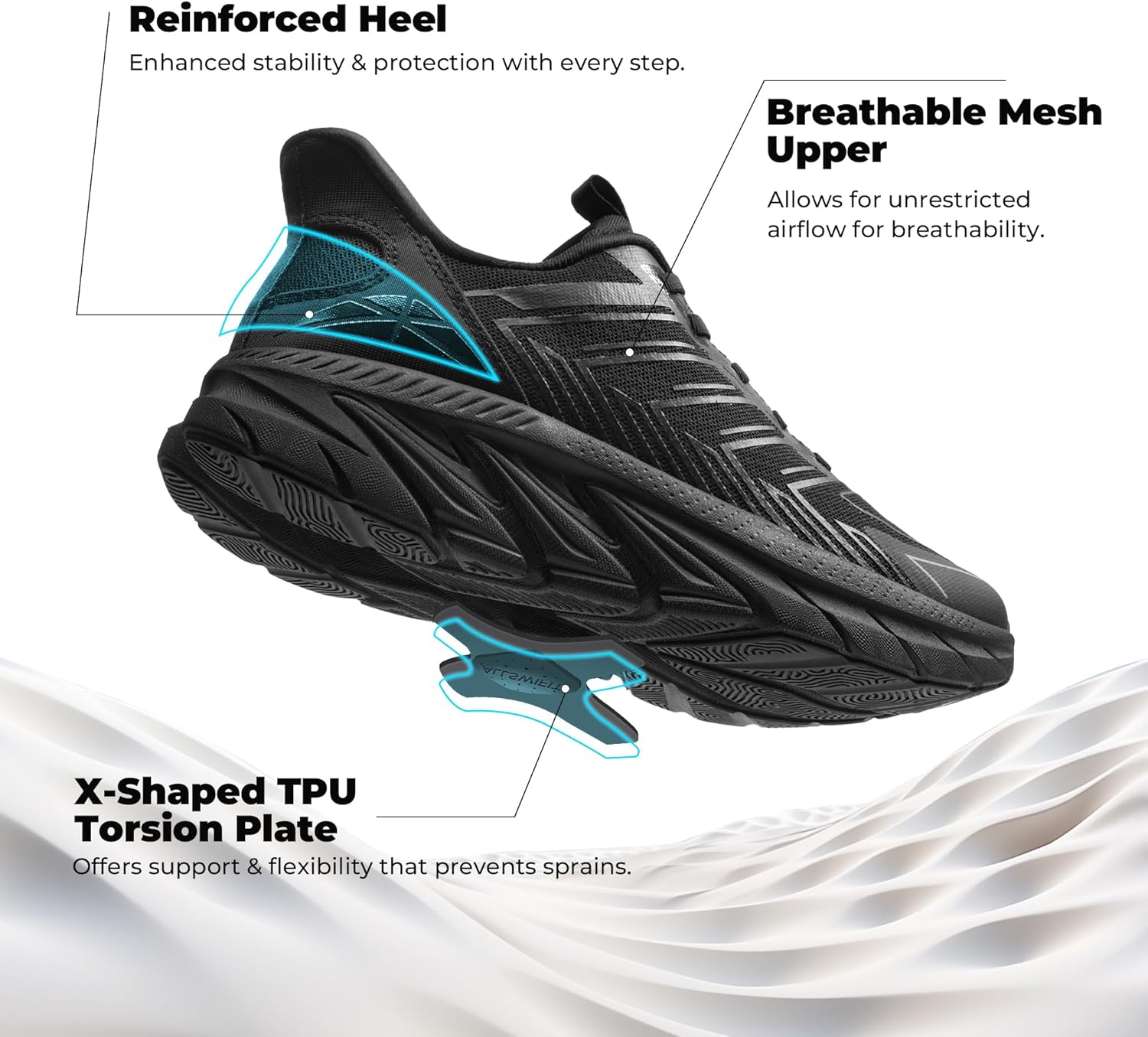 Women's Slip On Walking Shoes Running Comfortable Tennis Breathable Non Slip Athletic Gym Workout Cross Training Fashion Sneakers - Image 4