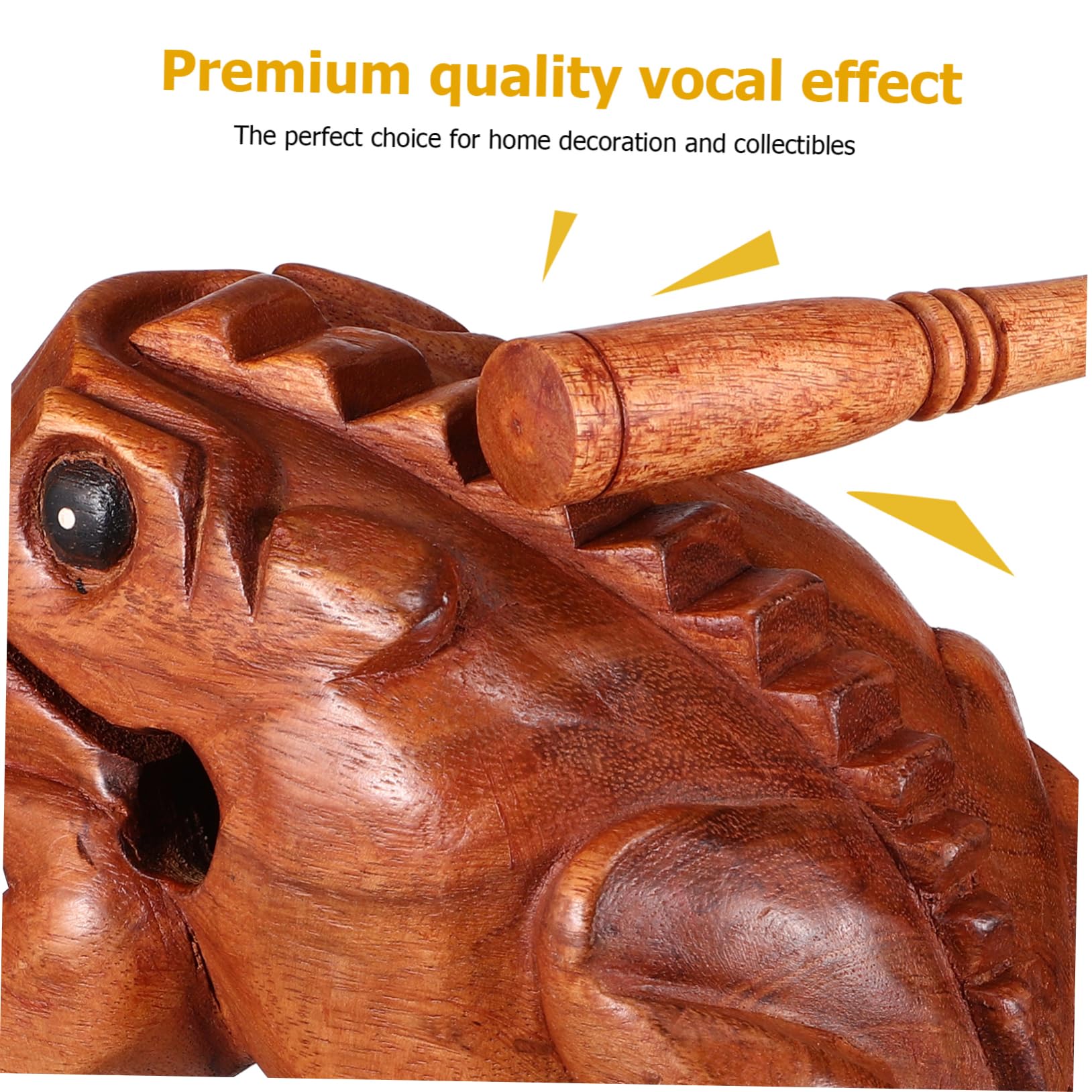 Levemolo 3piezas Animales De Madera Sonoros Instrumento De Percusión Toad Pig y Owl Para Decoración Del Hogar y Oficina