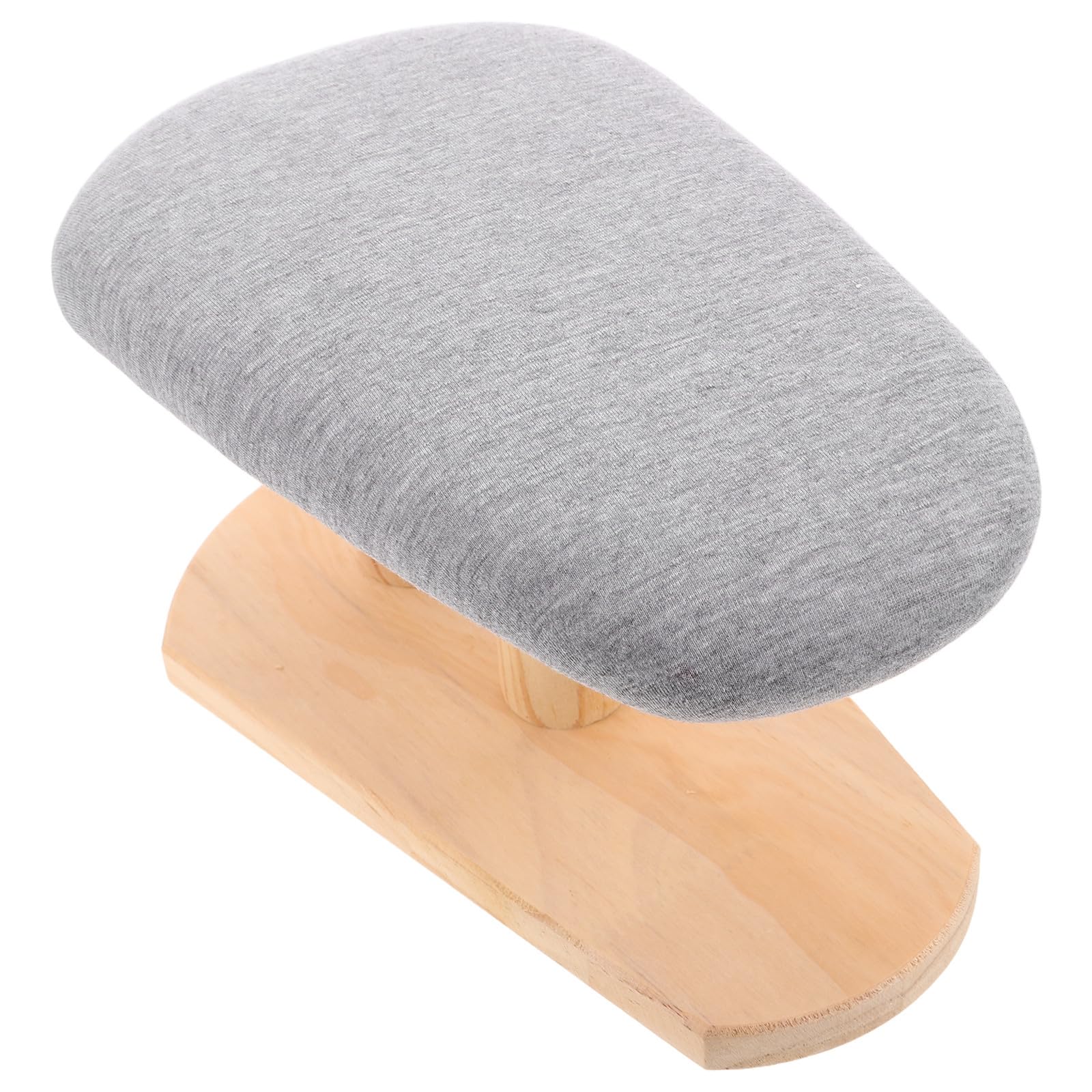 HANABASS Tabla de Planchar Multifunción de Madera, Superficie Extragrande, Base Estable, Funda de Tela Gris, para Puños Estrechos y Ropa Infantil, Apartamento y Lavandería