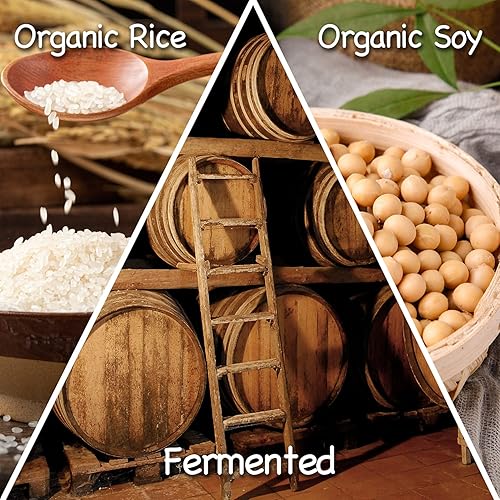 Miniatura 2 de YUHO Pasta de miso blanco Shiro orgánica 100% soja y arroz orgánico, sin OMG, sin MSG, sopa de miso instantánea de estilo japonés, sin gluten,