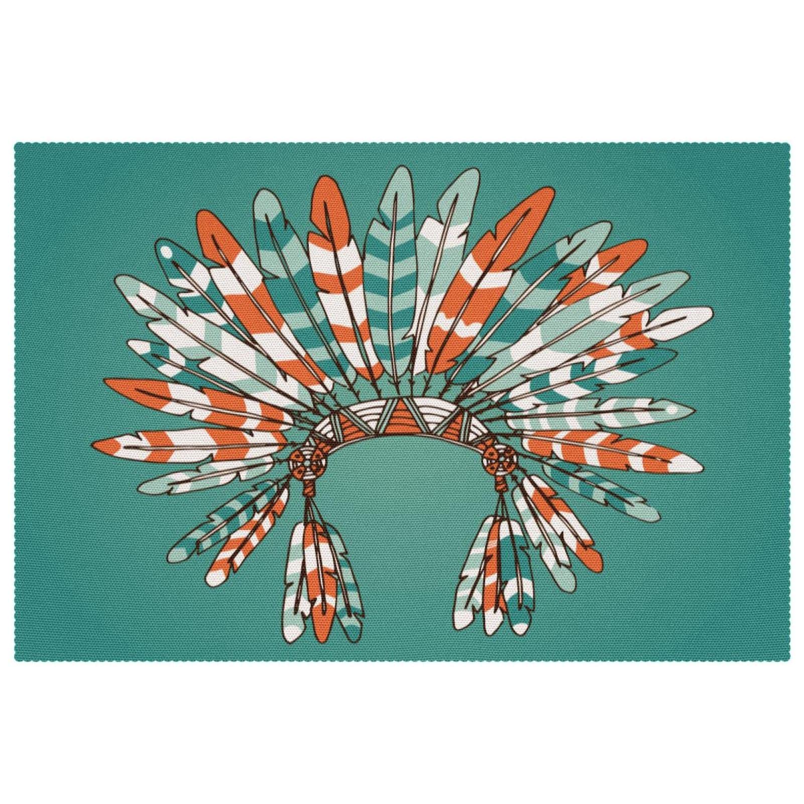 Set de table plumes bohème lot de 6 pour sublimer vos dîners et protéger votre table