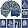 MECCANIXITY Cyanotype Paper,24 Sheet Sun Print Paper Kit High Sensitive Sun Paper Colored Crafts Paper with Acrylic Board for