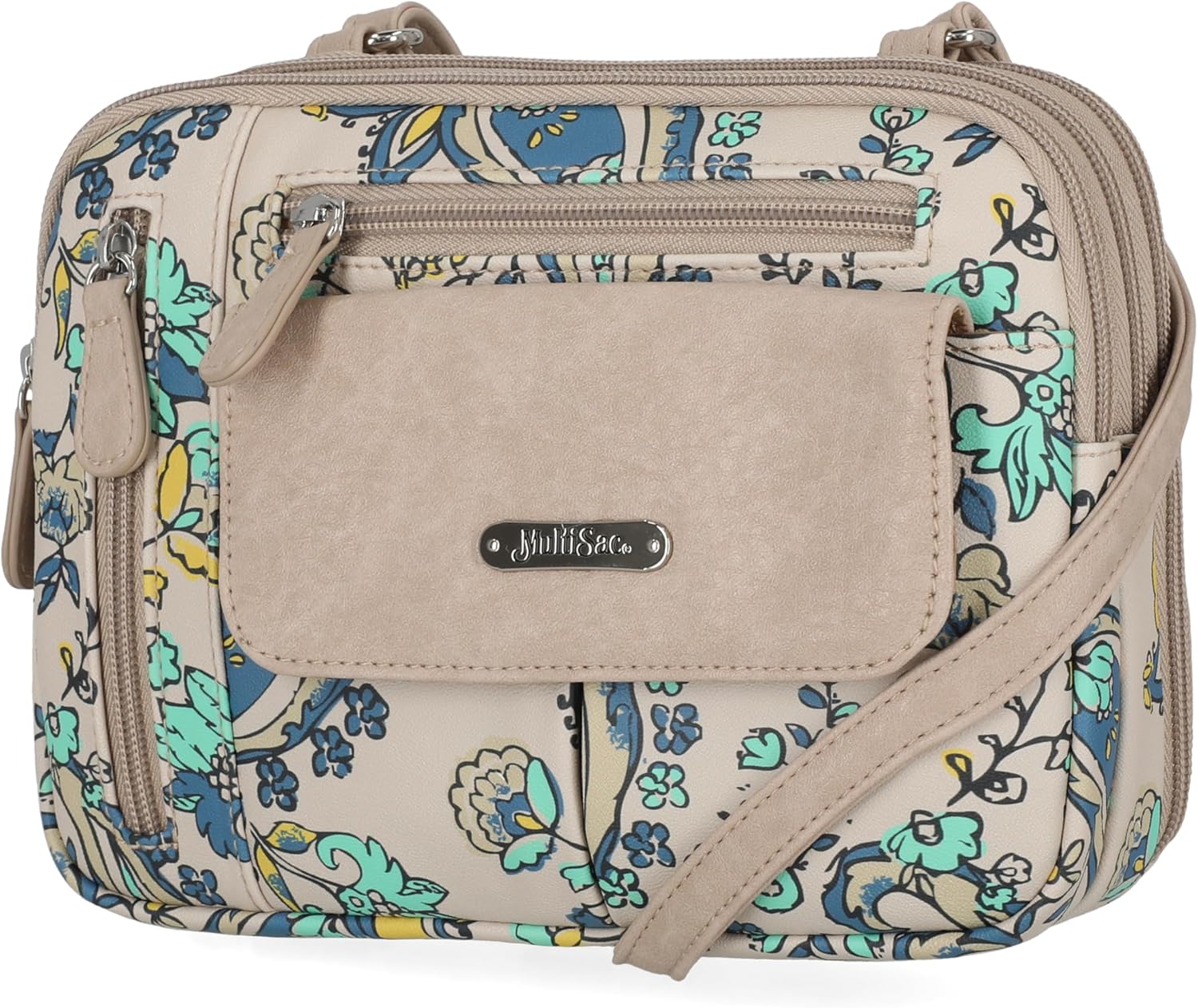 MultiSac Zippy Triple Compartment Crossbody Bag