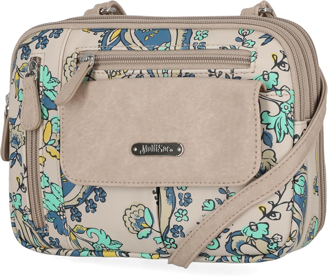 Amazon.com: MultiSac Zippy Triple Compartment Crossbody Bag