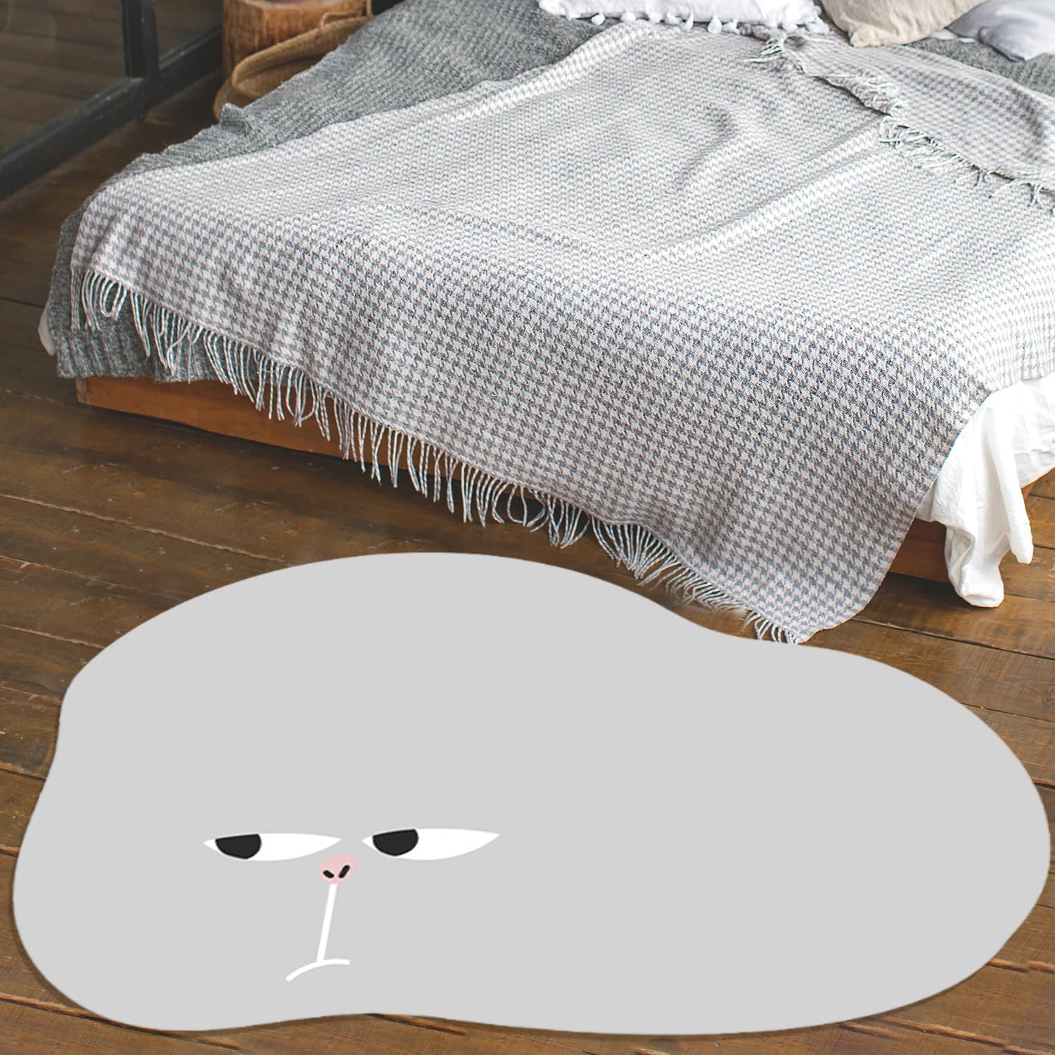 Cute Rug, Soft Bath Mat, Non Slip Shape Rug, Area Rug Animal Bedroom Rugs for Home Decor, Housewarming