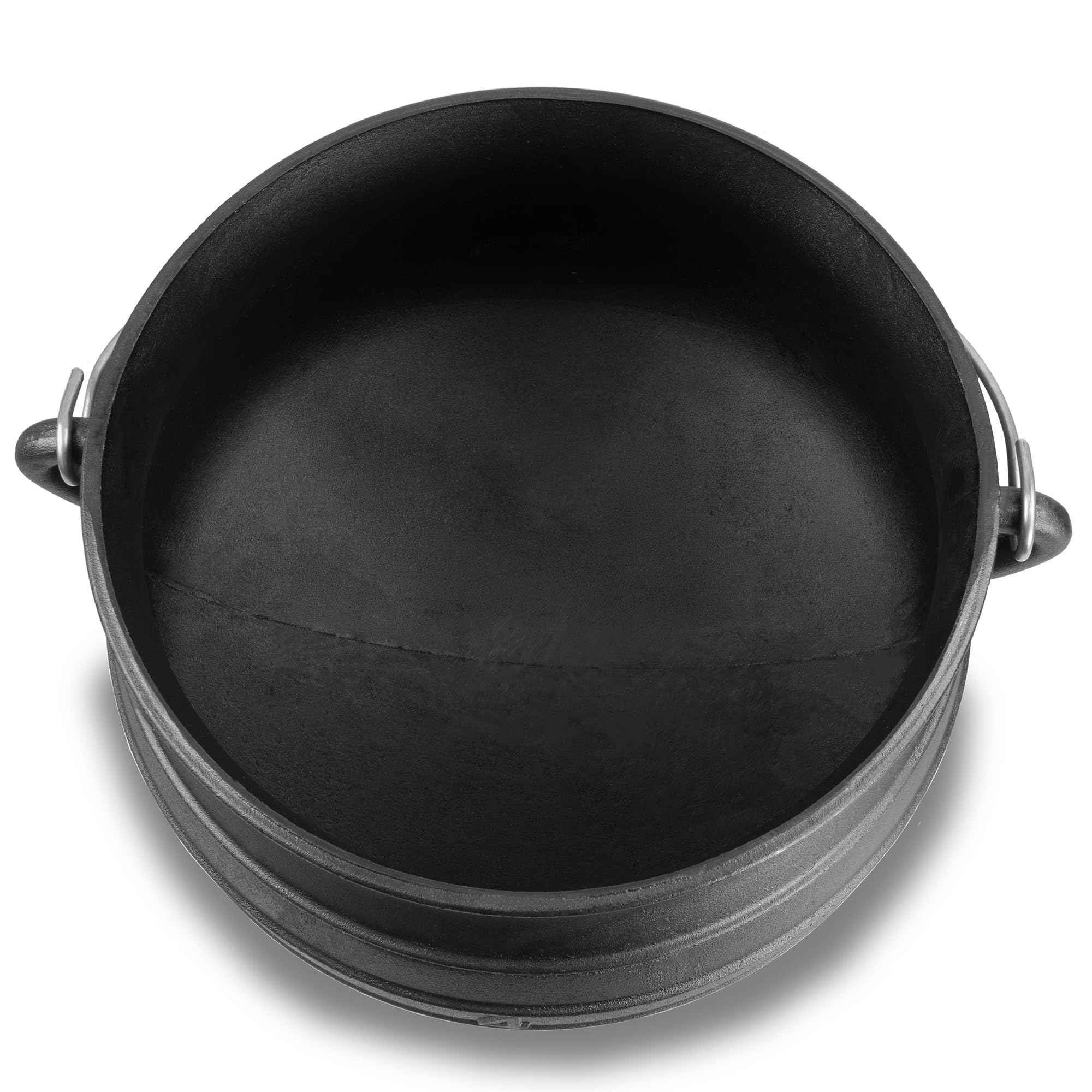 BBQ-Toro Potjie #4 avec pieds | 12 litres | Chaudron de sorcière en fonte | Pot de cuisson en fonte | Four néerlaandais sud-africain
