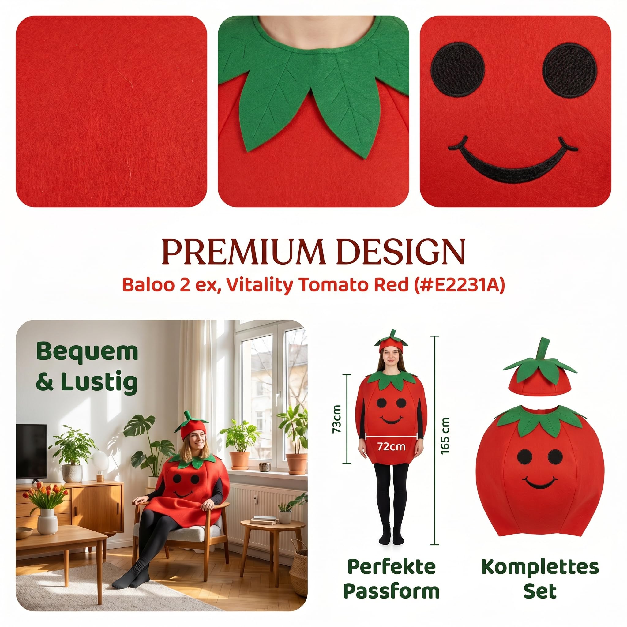 Harilla Costume da frutta per adulti, accessori di scena per uomini, donne, dolci, costumi cosplay con cappello, costume per carnevale