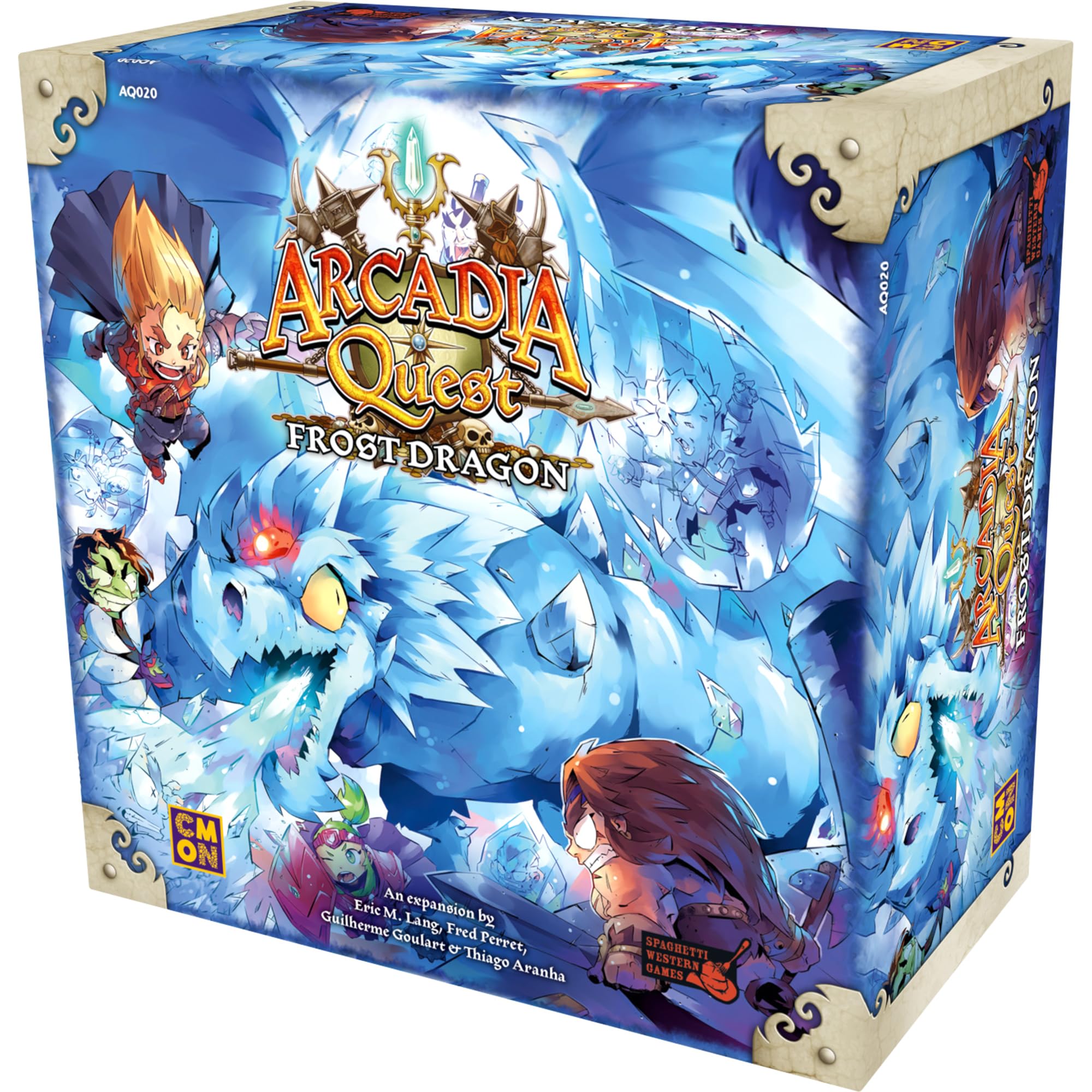 CMON Arcadia Quest Frost Dragon Board Game Expansion | Strategy Game | Fantasy Adventure Game with Miniatures for Adults and Teens | Ages 14+ | 2-4 Players | Average Playtime 45 Minutes | Made