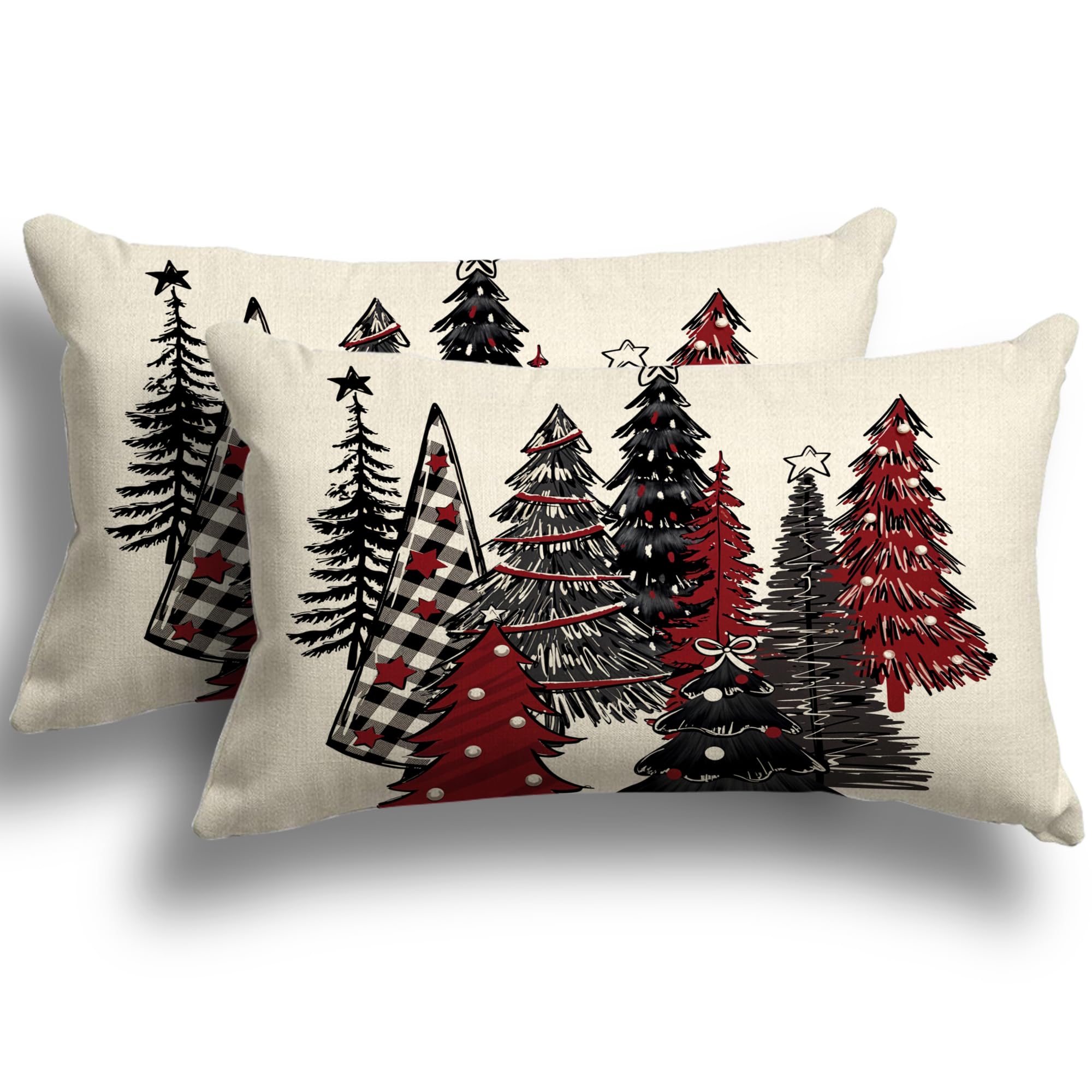 ZWJD Christmas Decor Christmas Cushion Covers 30x50 cm