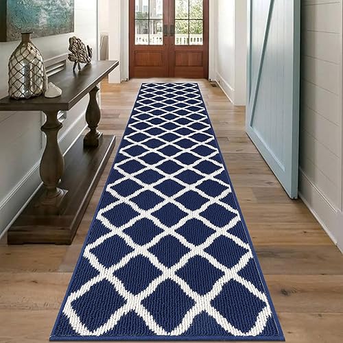 Miniatura 10 de SHACOS Tapetes grandes para interiores de 36 x 59 pulgadas, lavables, antideslizantes, absorbentes de agua, para entrada, entrada, entrada, hogar,