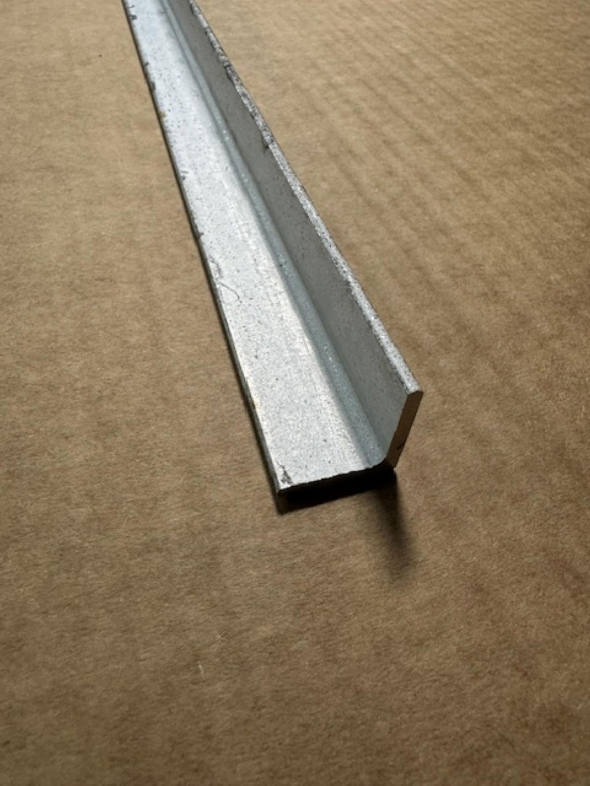 Generic 1/8"" Stainless Steel Angle x 1"" x 1"" x 6"" Length, 304/304L Stainless Steel, Gray