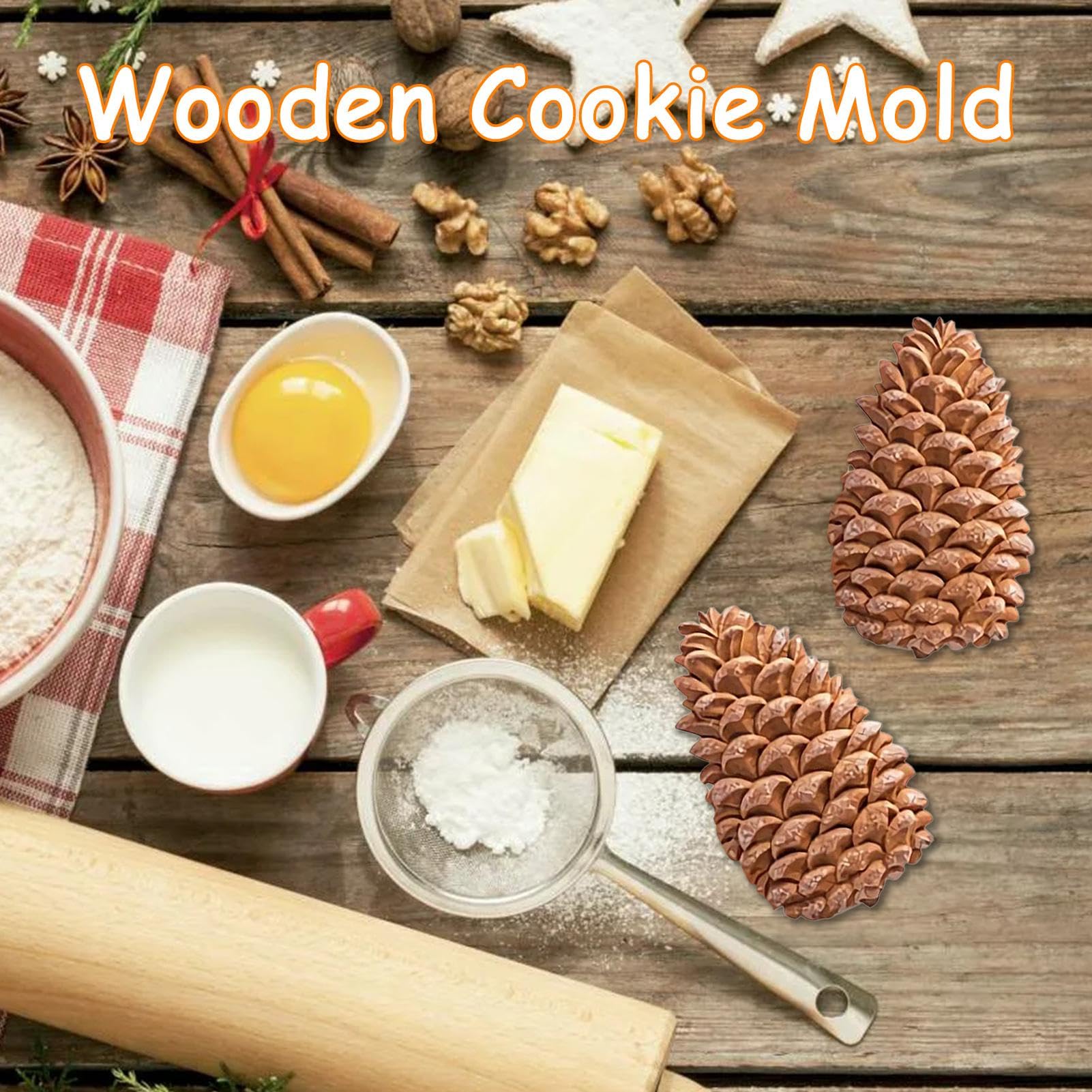 moldes para galletas. Moldes de madera for galletas, galletas, piñas, galletas de madera, galletas de madera, horneado 3D, grabado en relieve, decoración artesanal for hornear