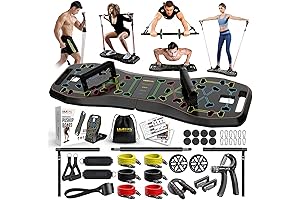 Cross Fitness Equipment: Portable Home Gym System with 20 Accessories