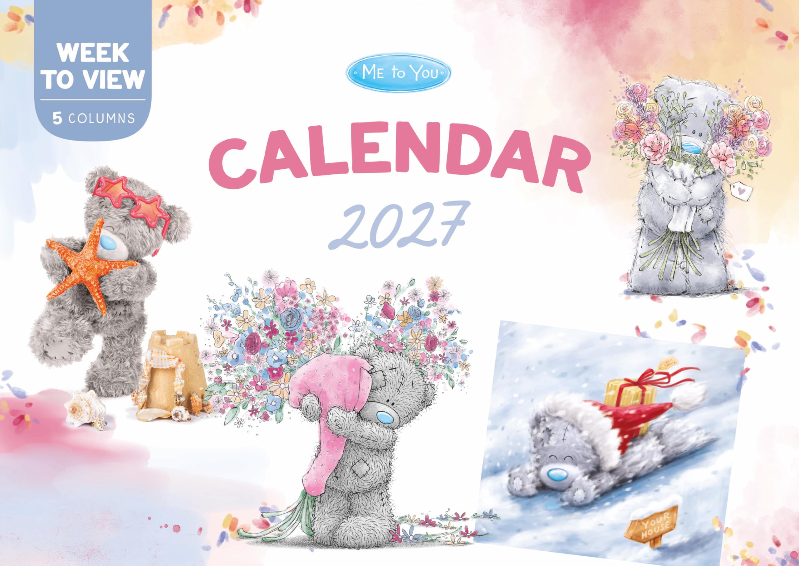 Me to You Tatty Teddy 2027 Multibrand A4 Organiser, featuring Tatty Teddy in a range of cute illustrations in various styles 29.8 x 21 cm - Official Collection