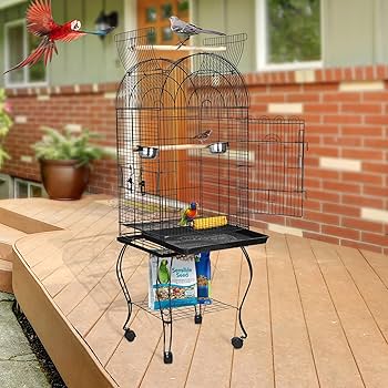 鳥籠 Amazon.com: Yaheetech 超大鳥籠63 英吋(約63 公分)開放式遊戲頂