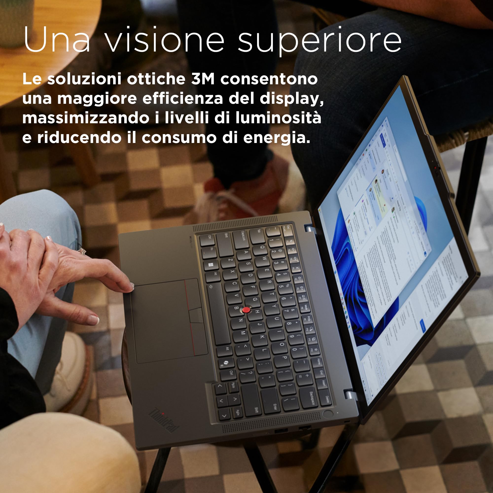 Lenovo - Notebook 14 Pollici ThinkPad T14 Gen 5, Pc Portatile Professionale Windows 11 Pro, Intel Core Ultra 7 155U, RAM 16GB DDR5, 512GB SSD NVMe - Laptop Grafica Intel, Computer Audio Dolby