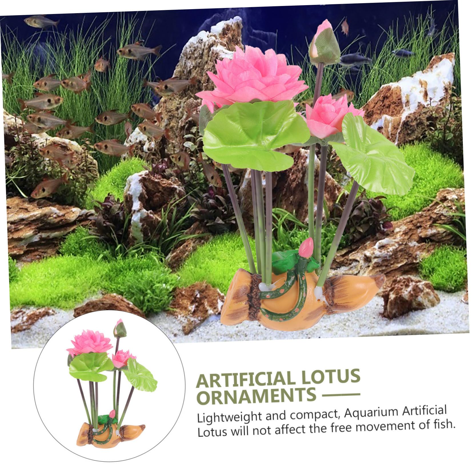 ULTECHNOVO 4 Pièces Ornements De Racines Ornement De Paysage D'Aquarium Plantes Aquatiques Décoration D'Aquarium Décor D'Aquarium Paysages Plante D'Aquarium Paysage