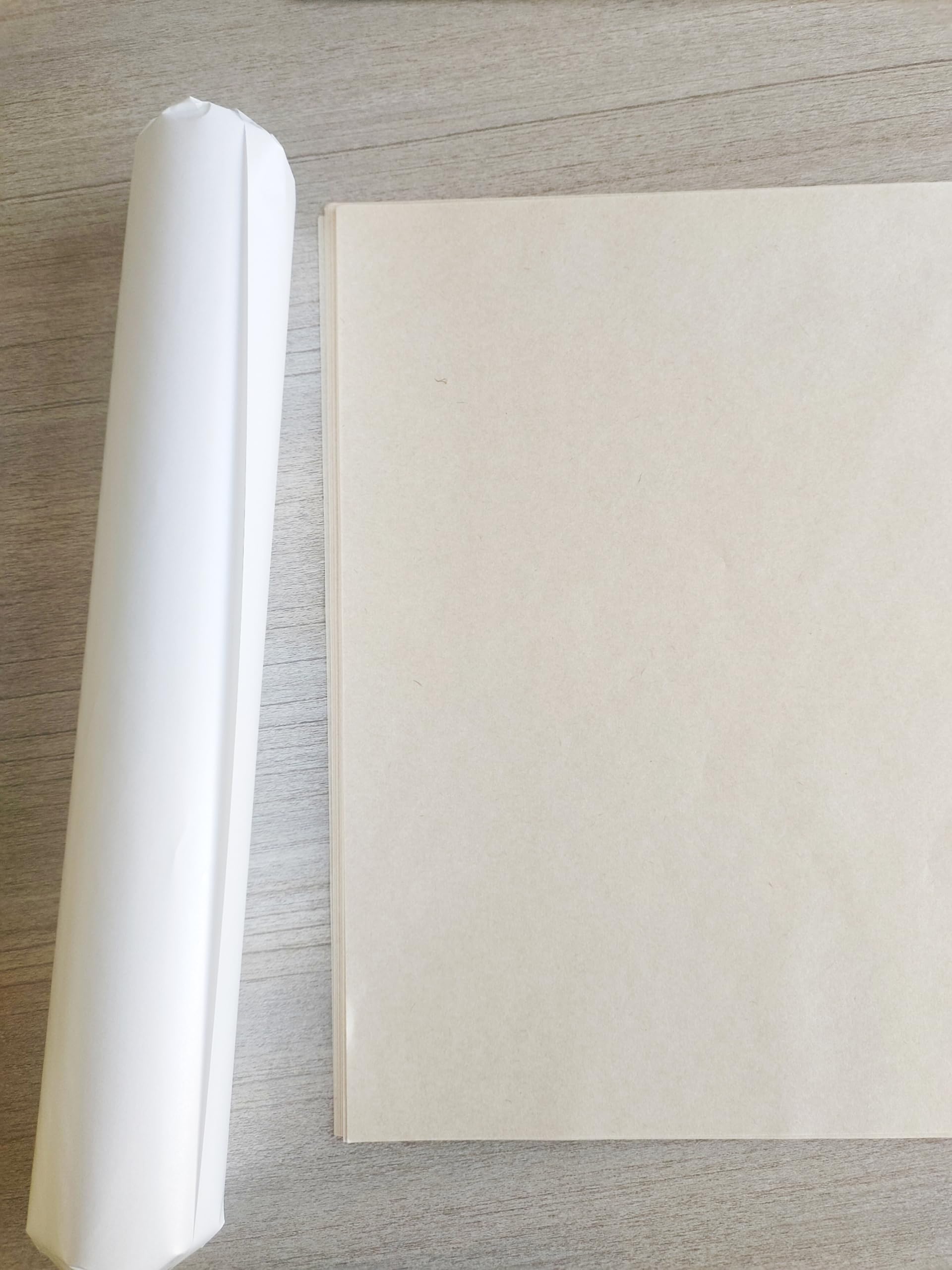 MLNSUNNY 50 Sheets of Natural Artist Teabag Paper for Mixed Media Art - Wet Strength Tissue Paper,Large Size 15.75"x15.75",Suitable for Cyanotype,Collage,Origami, Diary Making, and Gift Wrapping