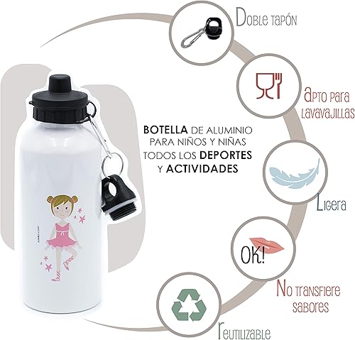 Miniatura 2 de Susiko Natación Niño Botella de Aluminio, Niños, Blanco, Medio